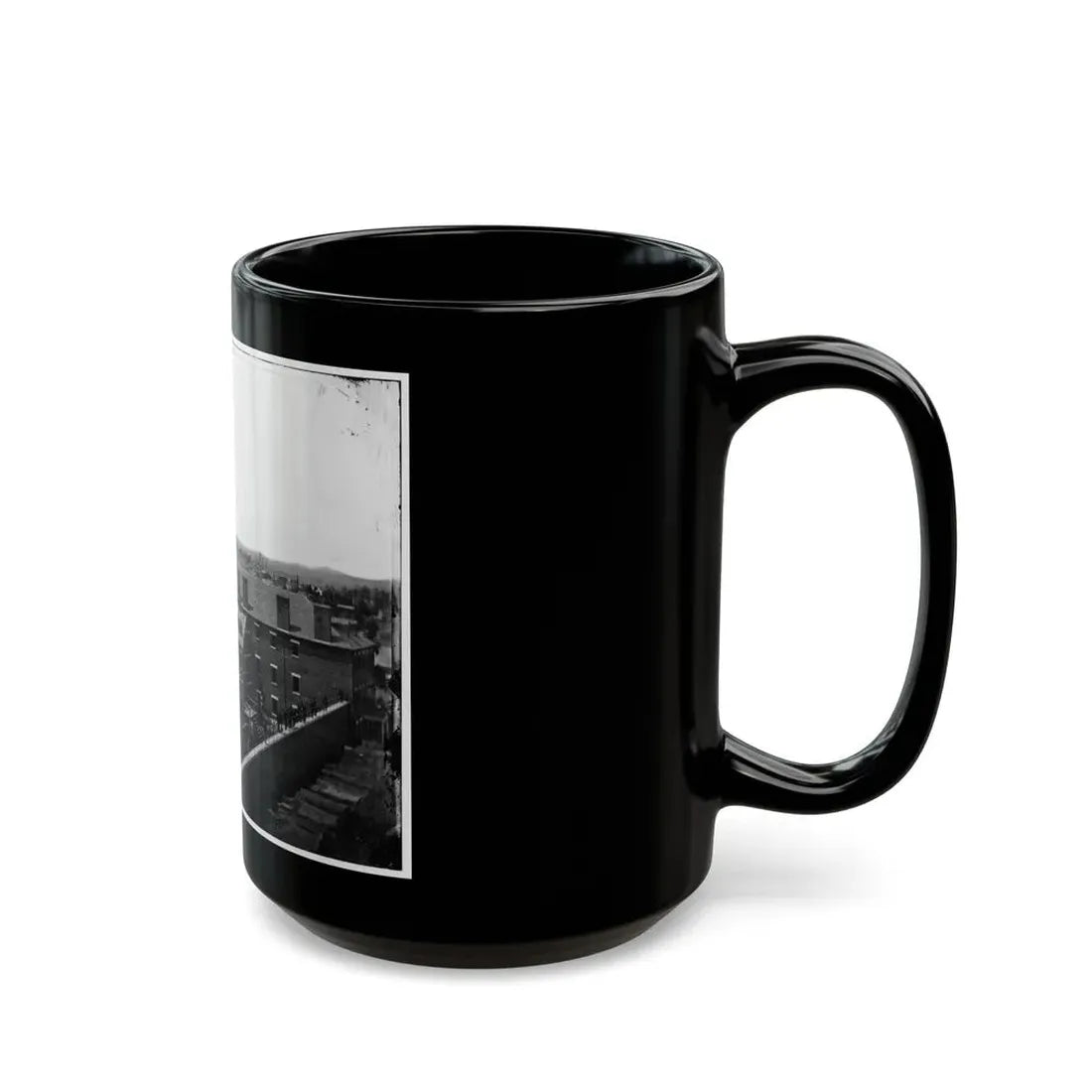 Washington, D.C. Execution Of The Conspirators  Scaffold In Use And Crowd In The Yard, Seen From The Roof Of The Arsenal (U.S. Civil War) Black Coffee Mug - Go Mug Yourself