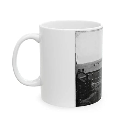 Washington, D.C. Execution Of The Conspirators  Scaffold In Use And Crowd In The Yard, Seen From The Roof Of The Arsenal (U.S. Civil War) White Coffee Mug - Go Mug Yourself