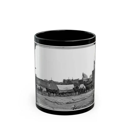 Washington, D.C. Field Relief Wagons And Workers Of U.S. Sanitary Commission (U.S. Civil War) Black Coffee Mug 11oz - Go Mug Yourself