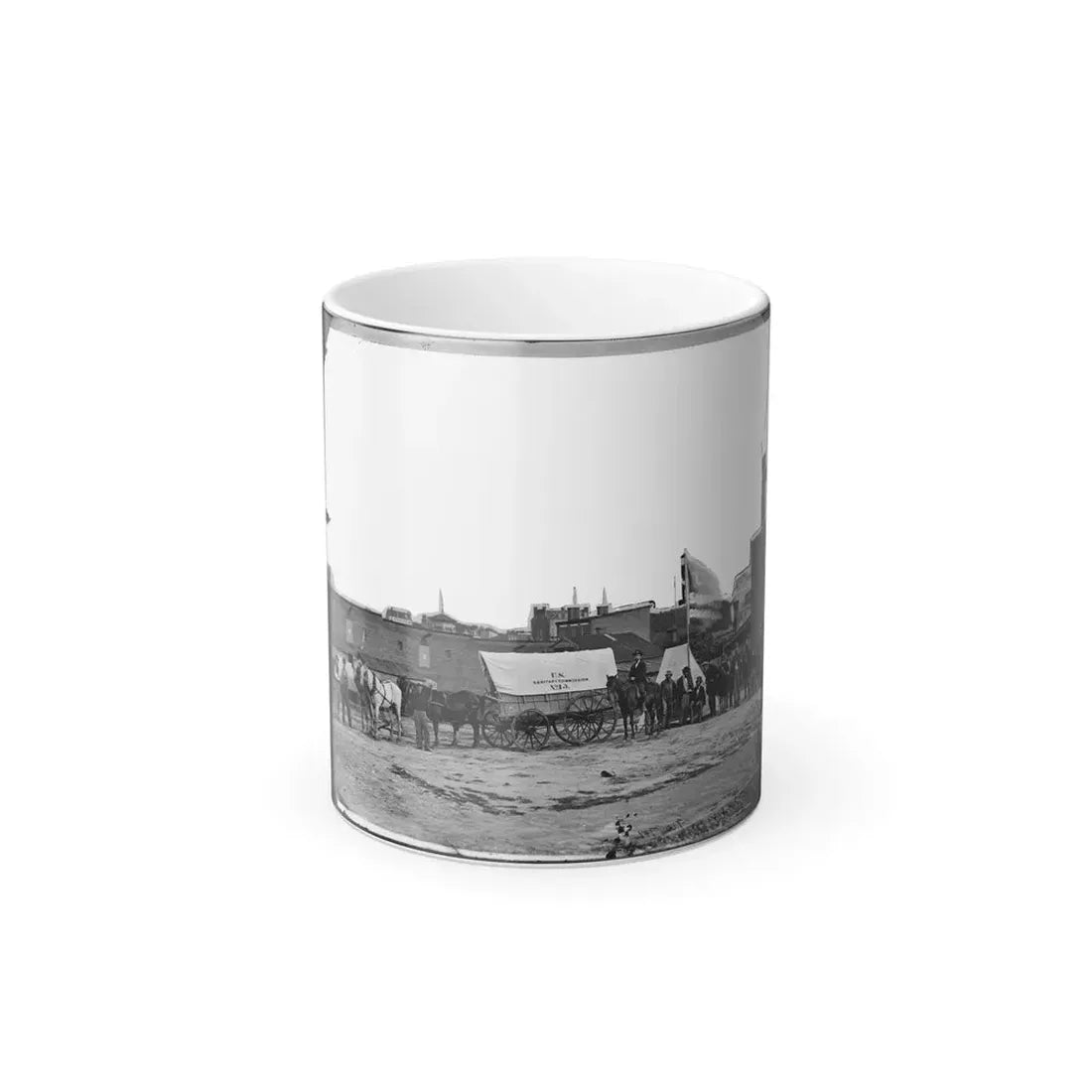 Washington, D.C. Field Relief Wagons and Workers of U.S. Sanitary Commission (U.S. Civil War) Color Changing Coffee Mug 11oz Default Title 11oz - Go Mug Yourself