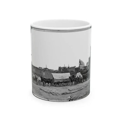 Washington, D.C. Field Relief Wagons And Workers Of U.S. Sanitary Commission (U.S. Civil War) White Coffee Mug 11oz - Go Mug Yourself