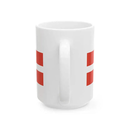 Washington D.C. Flag design Charles Dunn 1924 (United States) White Coffee Mug - Go Mug Yourself