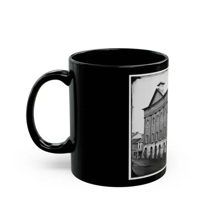 Washington, D.C. Ford's Theater With Guards Posted At Entrance And Crepe Draped From Windows (U.S. Civil War) Black Coffee Mug - Go Mug Yourself