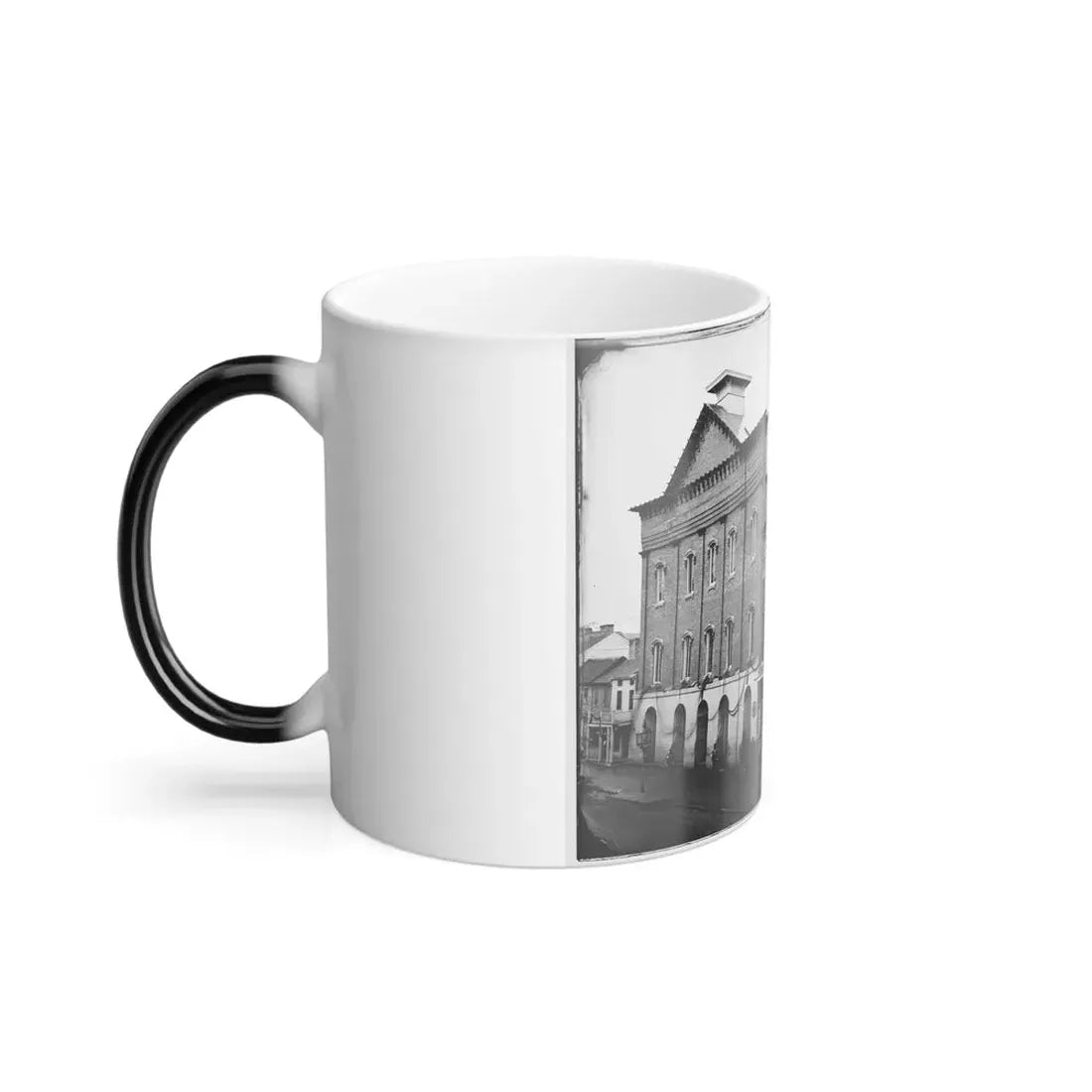 Washington, D.C. Ford's Theater With Guards Posted at Entrance and Crepe Draped From Windows (U.S. Civil War) Color Changing Coffee Mug 11oz - Go Mug Yourself