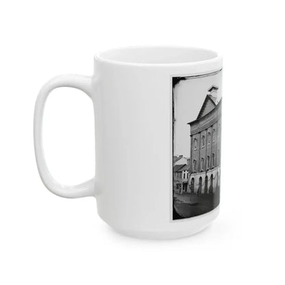 Washington, D.C. Ford's Theater With Guards Posted At Entrance And Crepe Draped From Windows (U.S. Civil War) White Coffee Mug - Go Mug Yourself