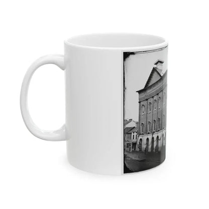 Washington, D.C. Ford's Theater With Guards Posted At Entrance And Crepe Draped From Windows (U.S. Civil War) White Coffee Mug - Go Mug Yourself