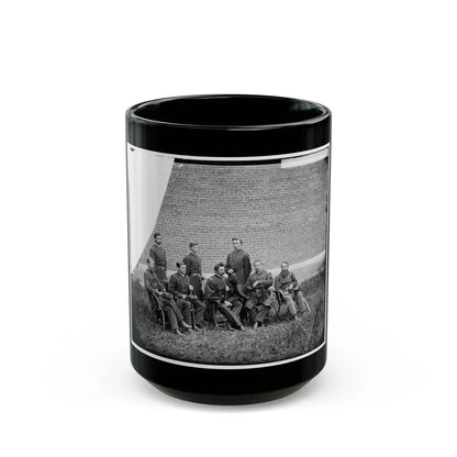 Washington, D.C. Gen. John F. Hartranft And Staff, Responsible For Securing The Conspirators At The Arsenal (U.S. Civil War) Black Coffee Mug 15oz - Go Mug Yourself