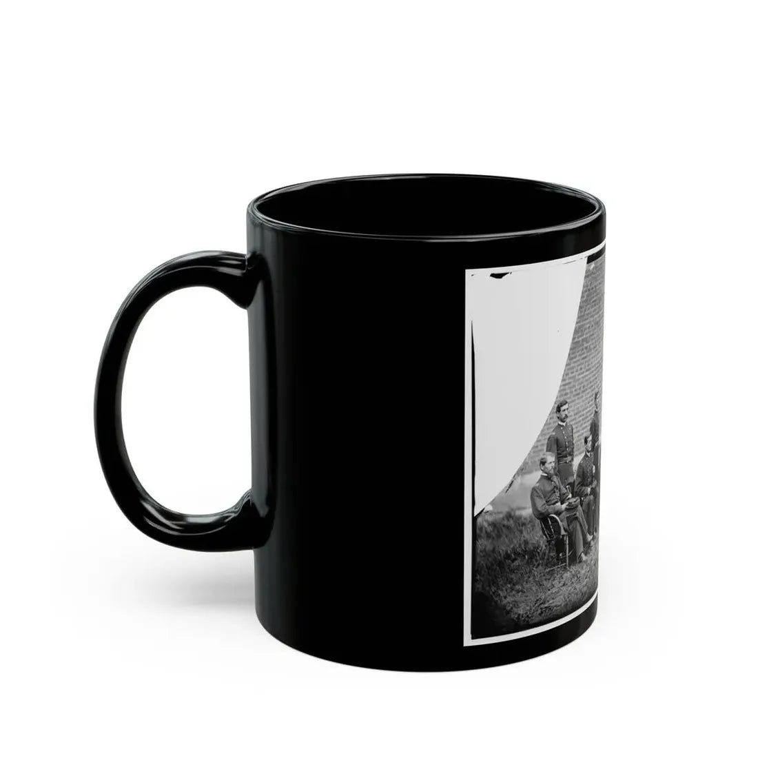 Washington, D.C. Gen. John F. Hartranft And Staff, Responsible For Securing The Conspirators At The Arsenal (U.S. Civil War) Black Coffee Mug - Go Mug Yourself