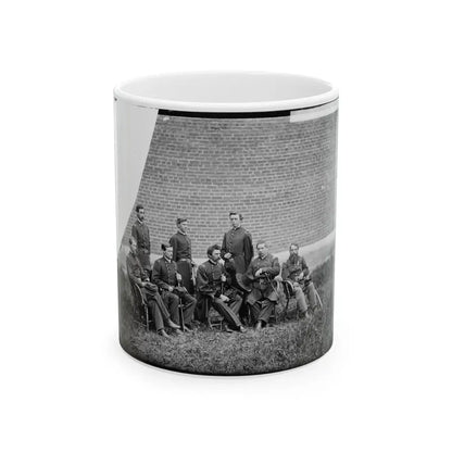 Washington, D.C. Gen. John F. Hartranft And Staff, Responsible For Securing The Conspirators At The Arsenal (U.S. Civil War) White Coffee Mug 11oz - Go Mug Yourself