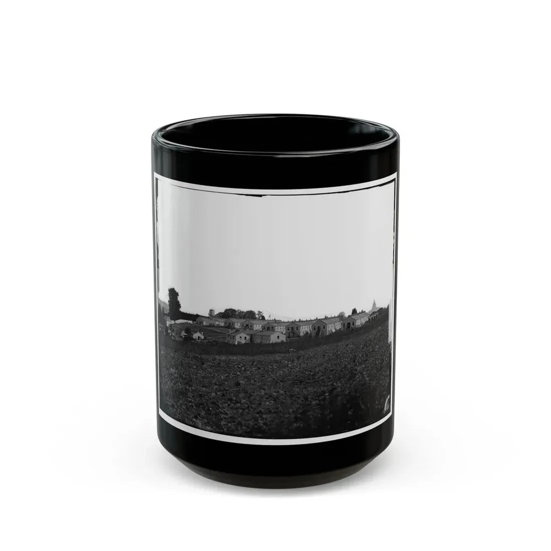 Washington, D.C. General View Of Harewood Hospital, On Farm Of W. W. Corcoran, 7th Street Road Near Soldiers' Home (U.S. Civil War) Black Coffee Mug 15oz - Go Mug Yourself