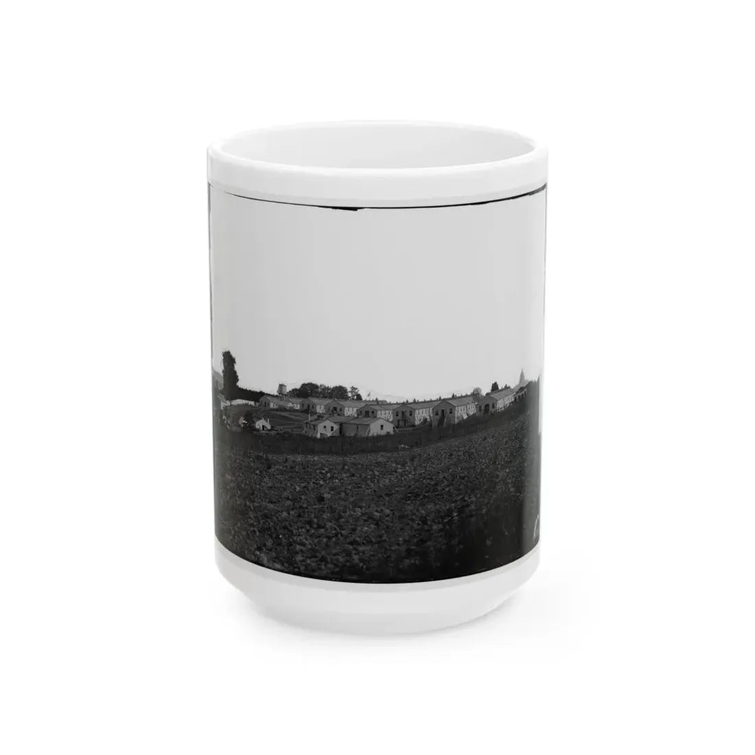 Washington, D.C. General View Of Harewood Hospital, On Farm Of W. W. Corcoran, 7th Street Road Near Soldiers' Home (U.S. Civil War) White Coffee Mug 15oz - Go Mug Yourself