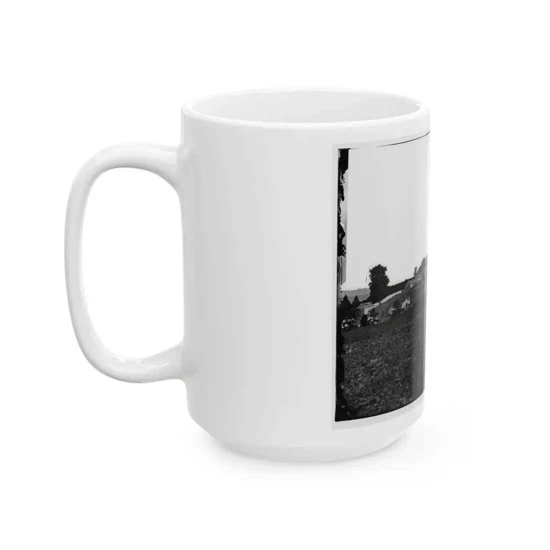 Washington, D.C. General View Of Harewood Hospital, On Farm Of W. W. Corcoran, 7th Street Road Near Soldiers' Home (U.S. Civil War) White Coffee Mug - Go Mug Yourself