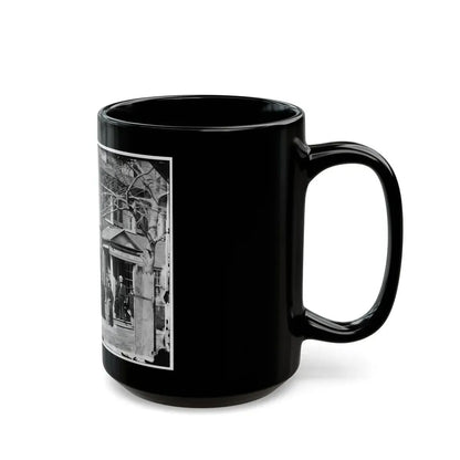 Washington, D.C. Group Before Office Of U.S. Christian Commission, 8th And H Sts. Nw (U.S. Civil War) Black Coffee Mug - Go Mug Yourself