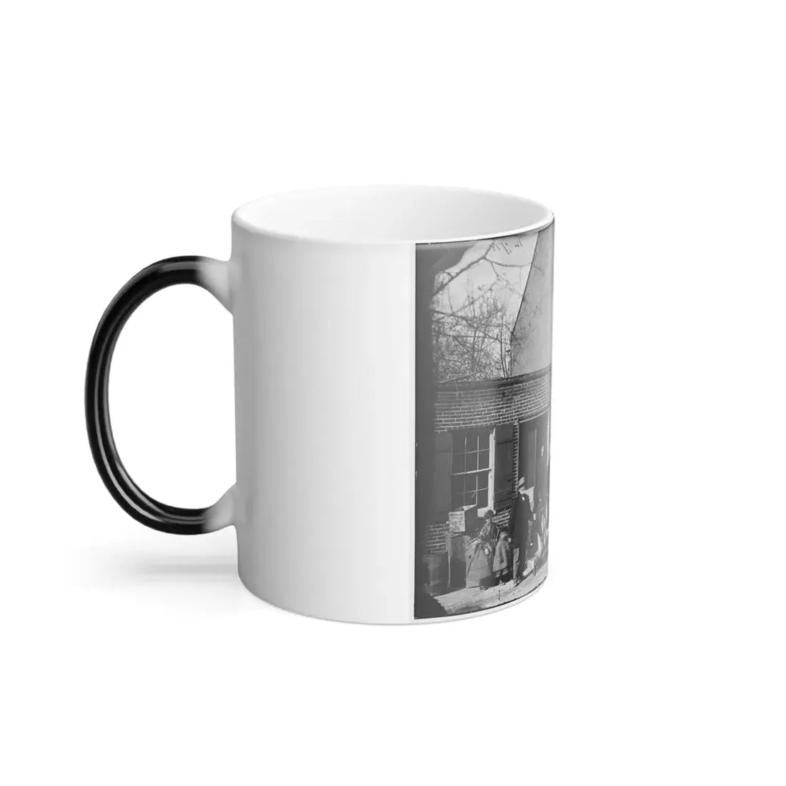 Washington, D.C. Group Before Office of U.S. Christian Commission, 8Th and H Sts. Nw (U.S. Civil War) Color Changing Coffee Mug 11oz - Go Mug Yourself