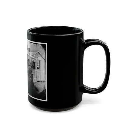 Washington, D.C. Group Of Sanitary Commission Workers At The Entrance Of The Home Lodge (U.S. Civil War) Black Coffee Mug - Go Mug Yourself