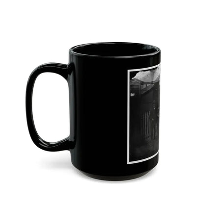 Washington, D.C. Group Of Sanitary Commission Workers At The Entrance Of The Home Lodge (U.S. Civil War) Black Coffee Mug - Go Mug Yourself