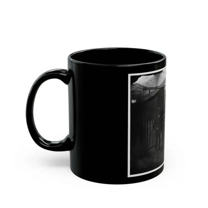 Washington, D.C. Group Of Sanitary Commission Workers At The Entrance Of The Home Lodge (U.S. Civil War) Black Coffee Mug - Go Mug Yourself
