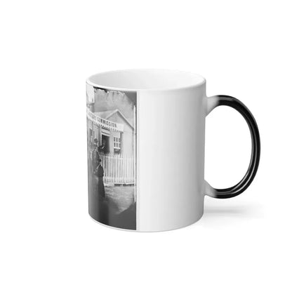 Washington, D.C. Group of Sanitary Commission Workers at the Entrance of the Home Lodge (U.S. Civil War) Color Changing Coffee Mug 11oz - Go Mug Yourself