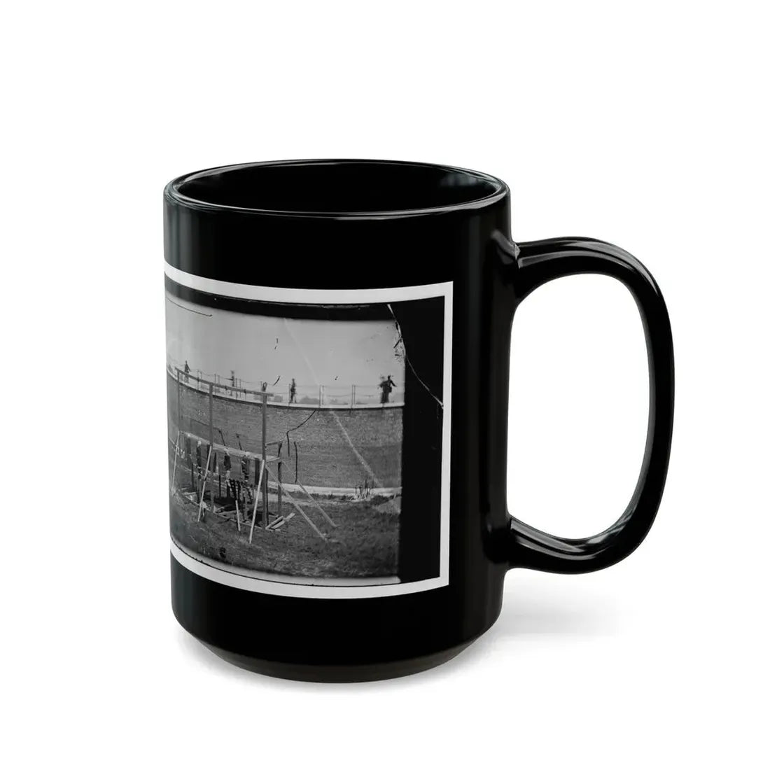Washington, D.C. Hanging Bodies Of The Conspirators; Guards Only In Yard (U.S. Civil War) Black Coffee Mug - Go Mug Yourself