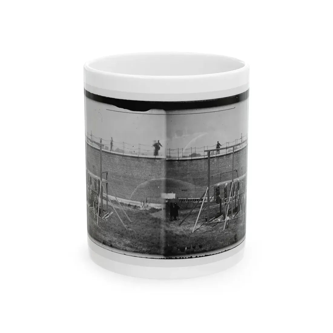 Washington, D.C. Hanging Bodies Of The Conspirators; Guards Only In Yard (U.S. Civil War) White Coffee Mug 11oz - Go Mug Yourself