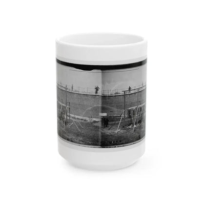 Washington, D.C. Hanging Bodies Of The Conspirators; Guards Only In Yard (U.S. Civil War) White Coffee Mug 15oz - Go Mug Yourself