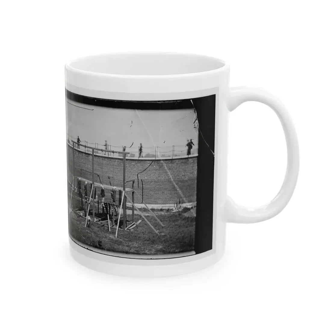 Washington, D.C. Hanging Bodies Of The Conspirators; Guards Only In Yard (U.S. Civil War) White Coffee Mug - Go Mug Yourself