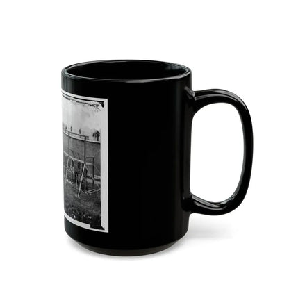 Washington, D.C. Hanging Hooded Bodies Of The Four Conspirators; Crowd Departing (U.S. Civil War) Black Coffee Mug - Go Mug Yourself