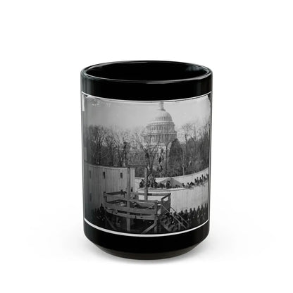 Washington, D.C. Hooded Body Of Captain Wirz Hanging From The Scaffold (U.S. Civil War) Black Coffee Mug 15oz - Go Mug Yourself