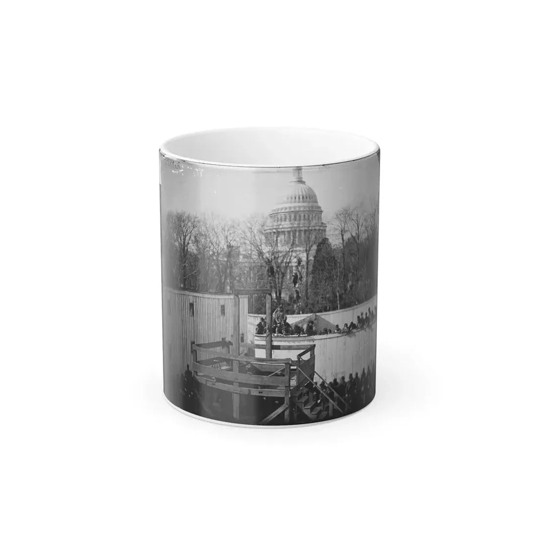 Washington, D.C. Hooded Body of Captain Wirz Hanging From the Scaffold (U.S. Civil War) Color Changing Coffee Mug 11oz Default Title 11oz - Go Mug Yourself