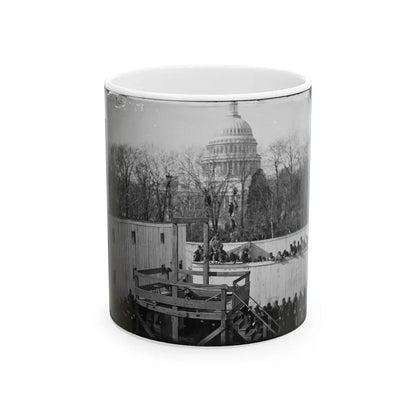 Washington, D.C. Hooded Body Of Captain Wirz Hanging From The Scaffold (U.S. Civil War) White Coffee Mug 11oz - Go Mug Yourself