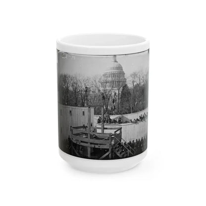 Washington, D.C. Hooded Body Of Captain Wirz Hanging From The Scaffold (U.S. Civil War) White Coffee Mug 15oz - Go Mug Yourself