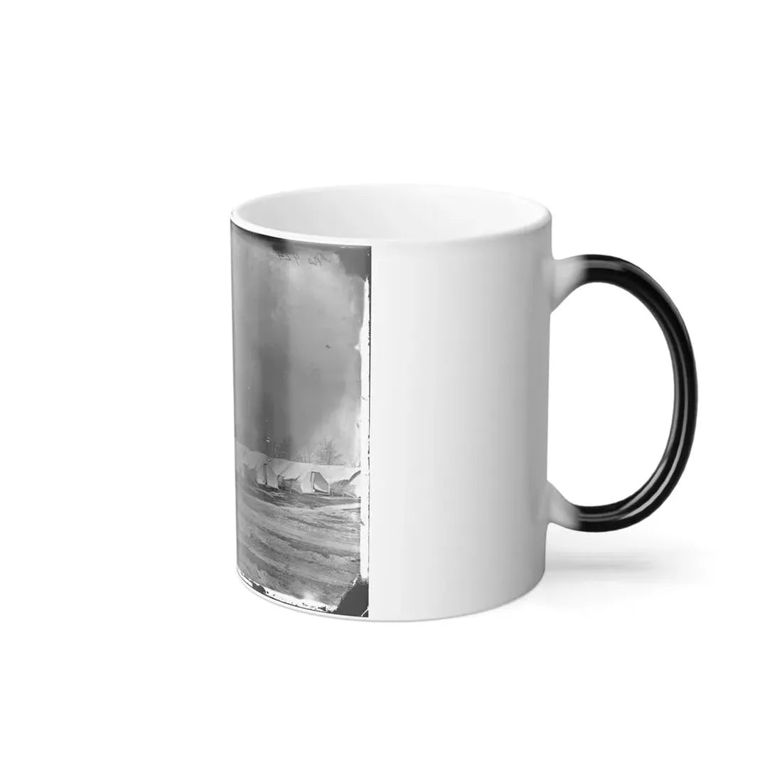Washington, D.C. Hospital Tents at Camp Carver, With Columbian College Building (U.S. Civil War) Color Changing Coffee Mug 11oz - Go Mug Yourself