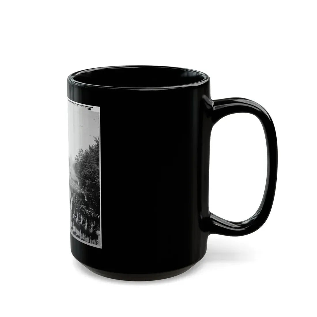 Washington, D.C. Infantry Units With Fixed Bayonets Passing On Pennsylvania Avenue Near The Treasury (U.S. Civil War) Black Coffee Mug - Go Mug Yourself