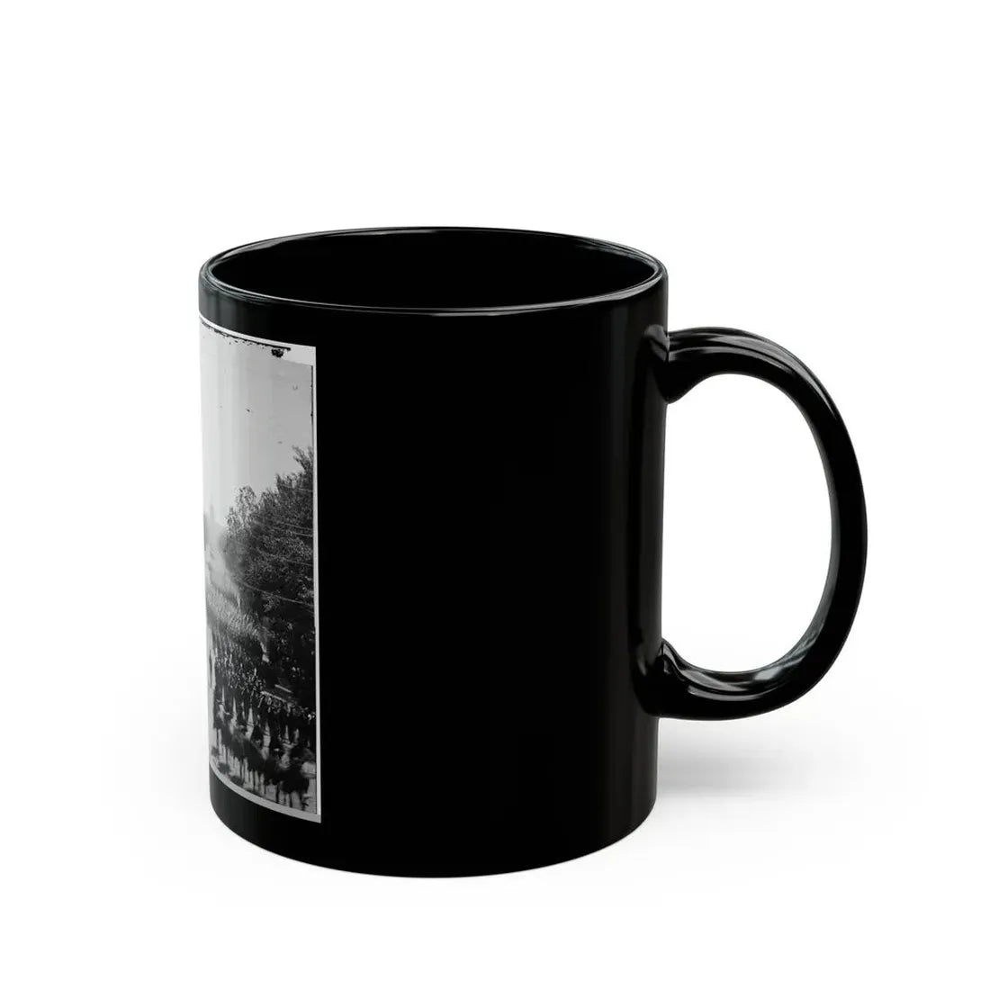Washington, D.C. Infantry Units With Fixed Bayonets Passing On Pennsylvania Avenue Near The Treasury (U.S. Civil War) Black Coffee Mug - Go Mug Yourself