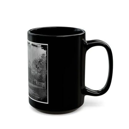 Washington, D.C. Marine Battalion In Front Of Commandant's House At The Marine Barracks (U.S. Civil War) Black Coffee Mug - Go Mug Yourself
