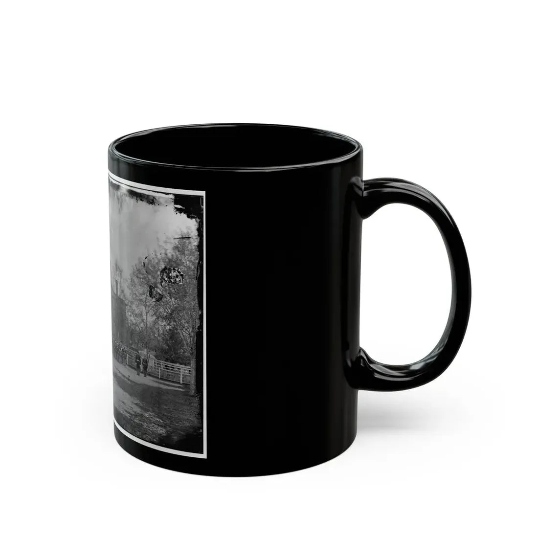 Washington, D.C. Marine Battalion In Front Of Commandant's House At The Marine Barracks (U.S. Civil War) Black Coffee Mug - Go Mug Yourself