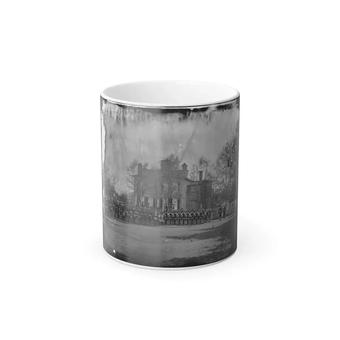 Washington, D.C. Marine Battalion in Front of Commandant's House at the Marine Barracks (U.S. Civil War) Color Changing Coffee Mug 11oz Default Title 11oz - Go Mug Yourself