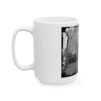 Washington, D.C. Marine Battalion In Front Of Commandant's House At The Marine Barracks (U.S. Civil War) White Coffee Mug - Go Mug Yourself