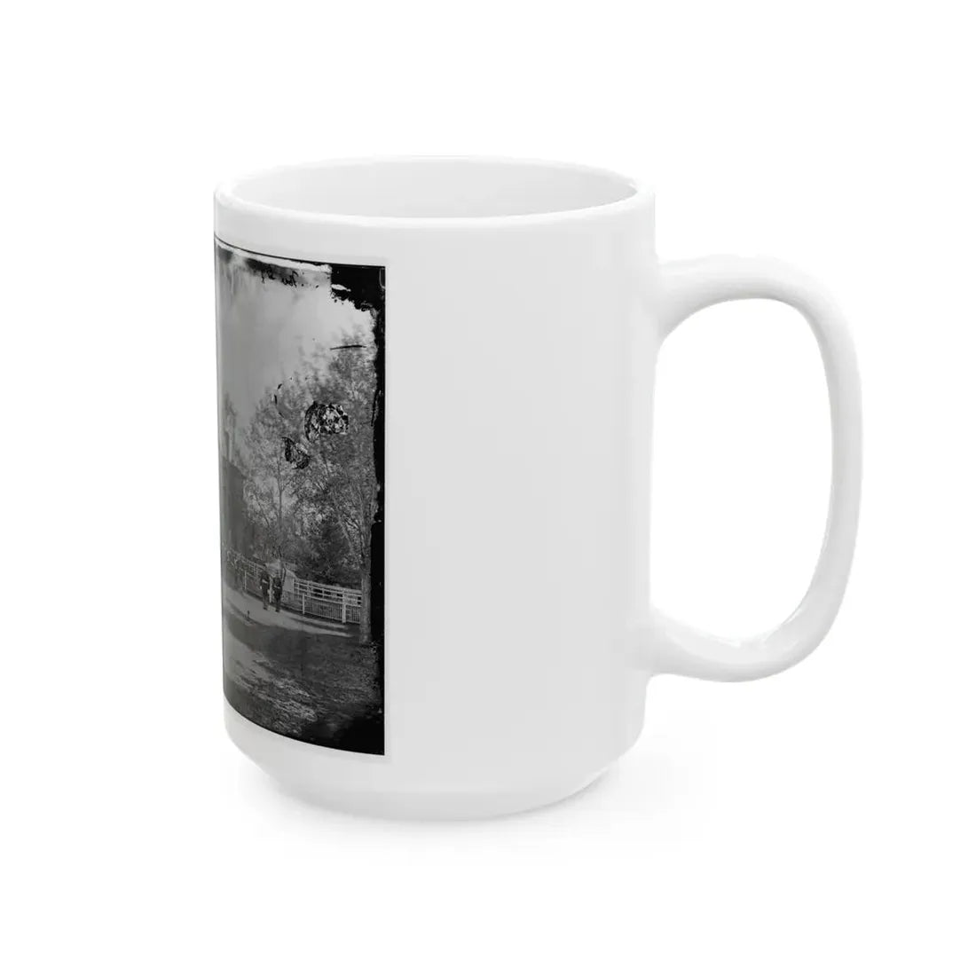 Washington, D.C. Marine Battalion In Front Of Commandant's House At The Marine Barracks (U.S. Civil War) White Coffee Mug - Go Mug Yourself