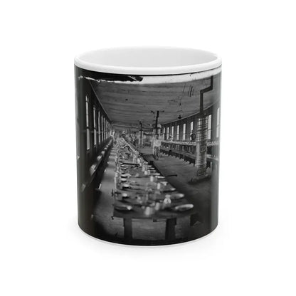 Washington, D.C. Mess Hall At Harewood Hospital, Heated By Elaborate Stoves (U.S. Civil War) White Coffee Mug 11oz - Go Mug Yourself