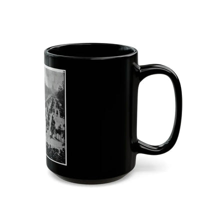 Washington, D.C. Mounted Officers And Unidentified Units Passing On Pennsylvania Avenue Near The Treasury (U.S. Civil War) Black Coffee Mug - Go Mug Yourself
