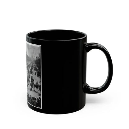 Washington, D.C. Mounted Officers And Unidentified Units Passing On Pennsylvania Avenue Near The Treasury (U.S. Civil War) Black Coffee Mug - Go Mug Yourself