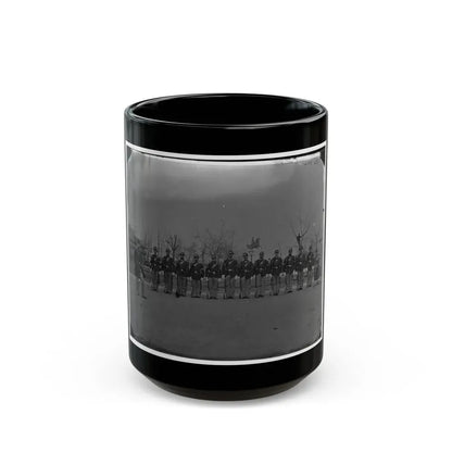 Washington, D.C. Noncommissioned Officers Of Company H, 10th Veteran Reserve Corps, At Washington Circle (U.S. Civil War) Black Coffee Mug 15oz - Go Mug Yourself