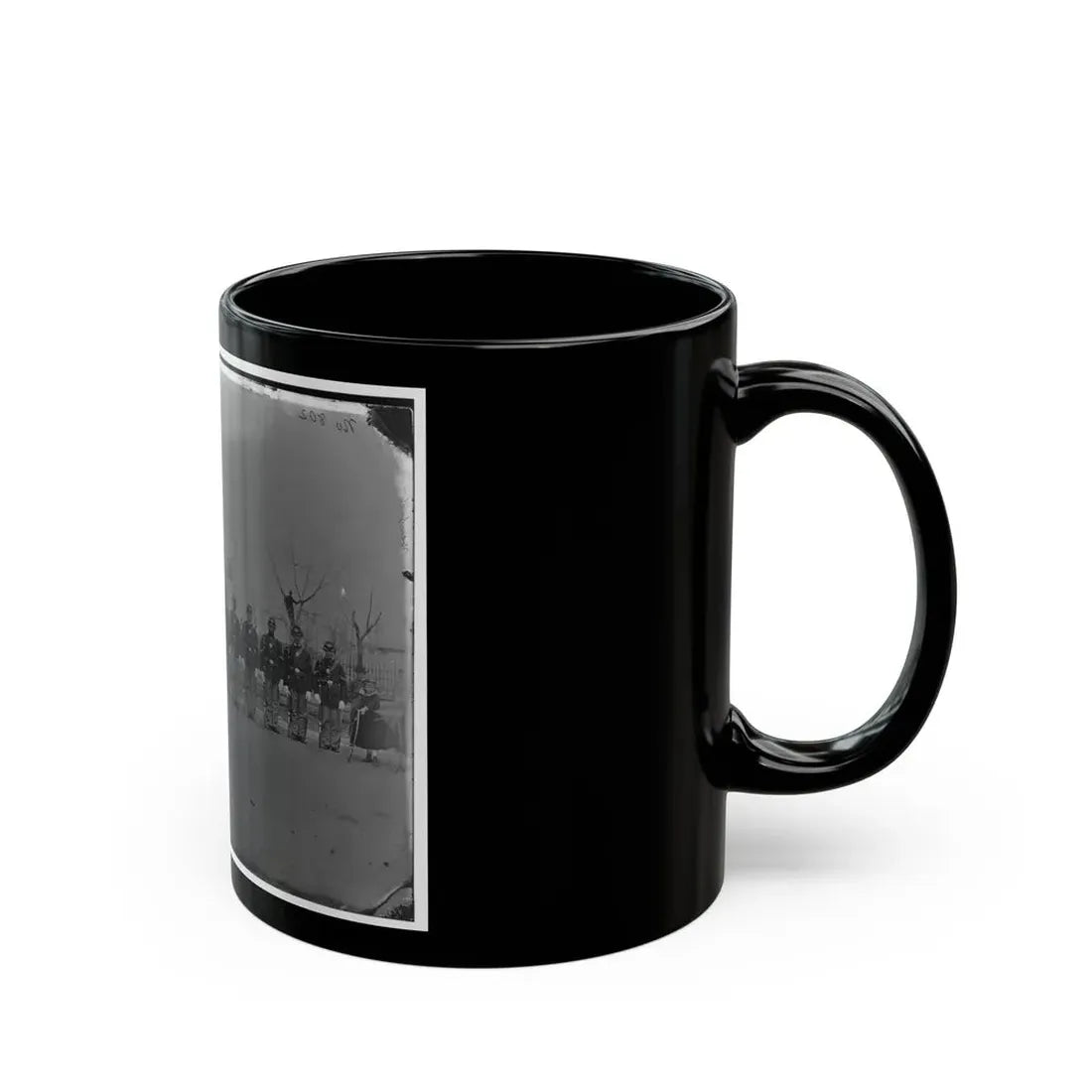 Washington, D.C. Noncommissioned Officers Of Company H, 10th Veteran Reserve Corps, At Washington Circle (U.S. Civil War) Black Coffee Mug - Go Mug Yourself