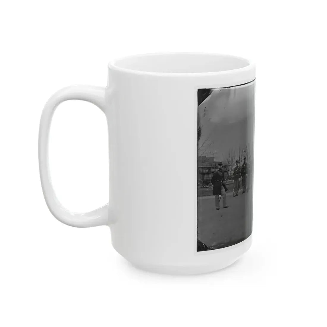 Washington, D.C. Noncommissioned Officers Of Company H, 10th Veteran Reserve Corps, At Washington Circle (U.S. Civil War) White Coffee Mug - Go Mug Yourself