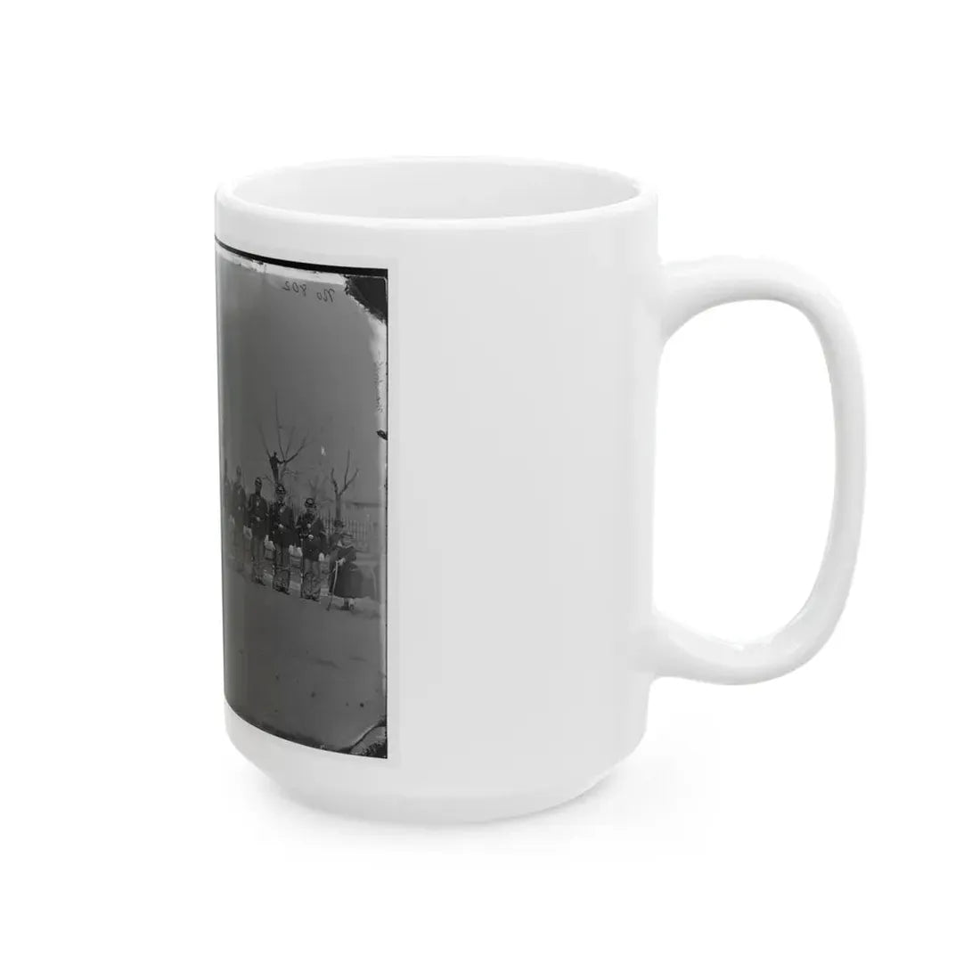 Washington, D.C. Noncommissioned Officers Of Company H, 10th Veteran Reserve Corps, At Washington Circle (U.S. Civil War) White Coffee Mug - Go Mug Yourself