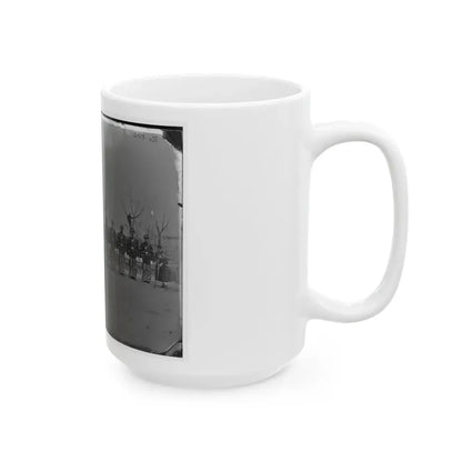 Washington, D.C. Noncommissioned Officers Of Company H, 10th Veteran Reserve Corps, At Washington Circle (U.S. Civil War) White Coffee Mug - Go Mug Yourself