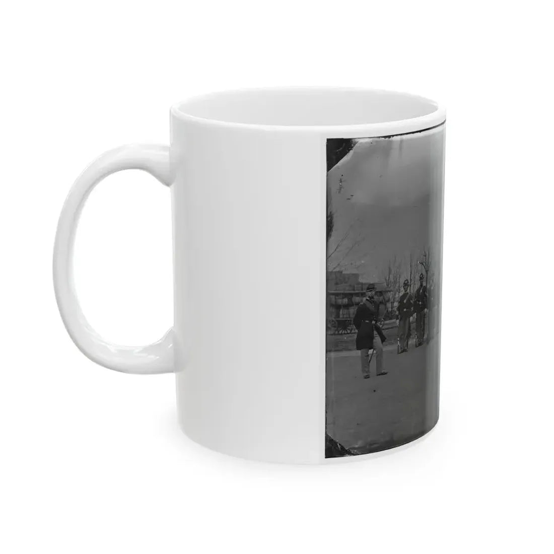 Washington, D.C. Noncommissioned Officers Of Company H, 10th Veteran Reserve Corps, At Washington Circle (U.S. Civil War) White Coffee Mug - Go Mug Yourself