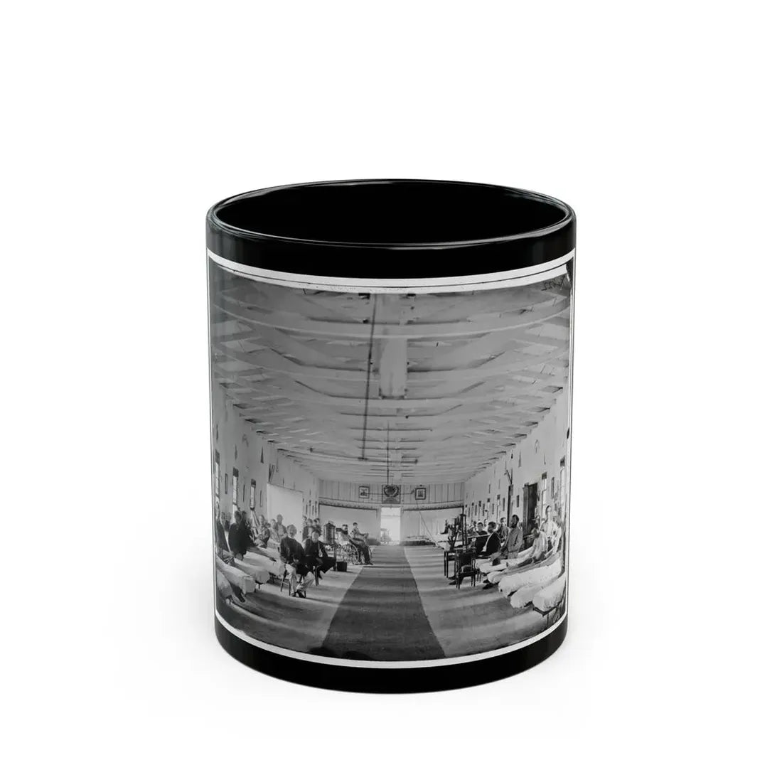 Washington, D.C. Patients In Ward K Of Armory Square Hospital (U.S. Civil War) Black Coffee Mug 11oz - Go Mug Yourself