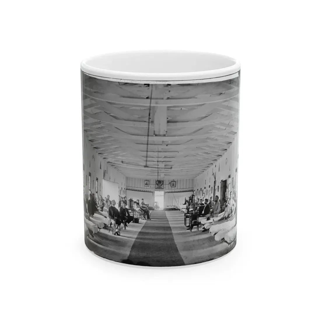 Washington, D.C. Patients In Ward K Of Armory Square Hospital (U.S. Civil War) White Coffee Mug 11oz - Go Mug Yourself